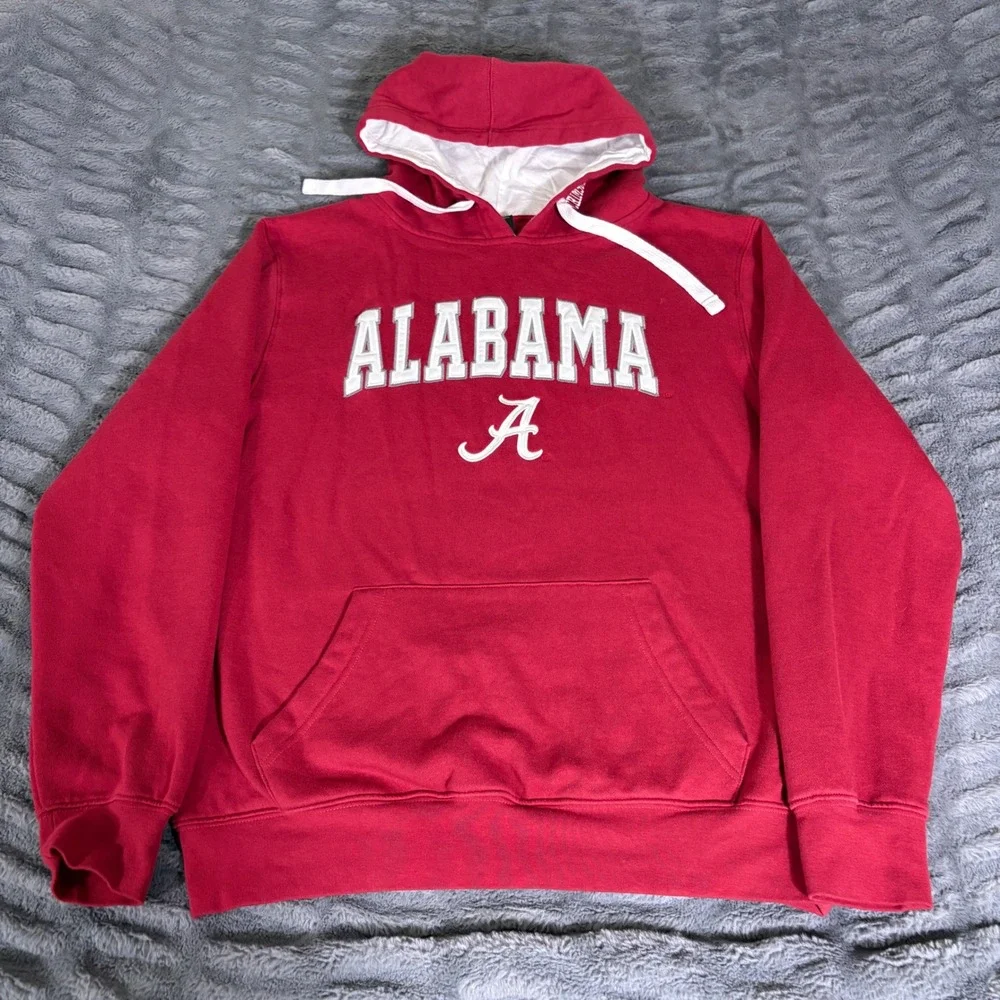 Colosseum Alabama Crimson Tide Mens Large Red Pullover Hoodie NCAA AQ653